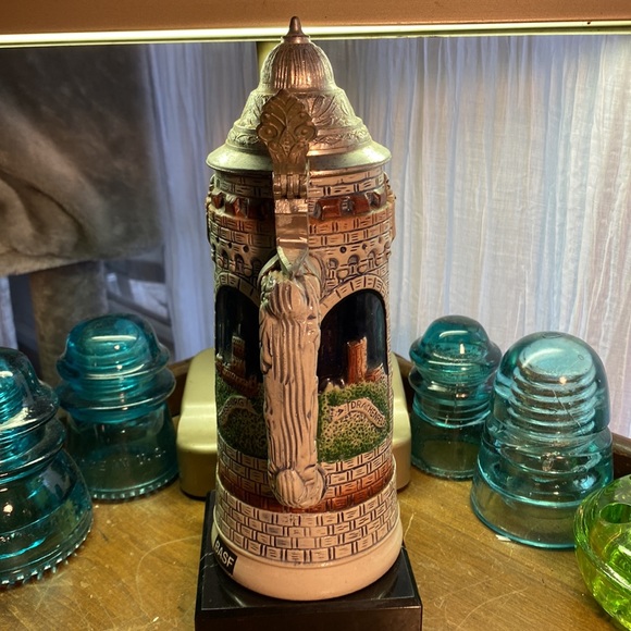 Vintage King Western Germany Beer Stein-w-Petwer Lid! - Picture 4 of 11